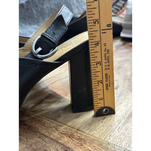 NATURALIZER Women's Black Azalea Leather Heel Cup Slingback Sandals Size 10.5 - Picture 10 of 12